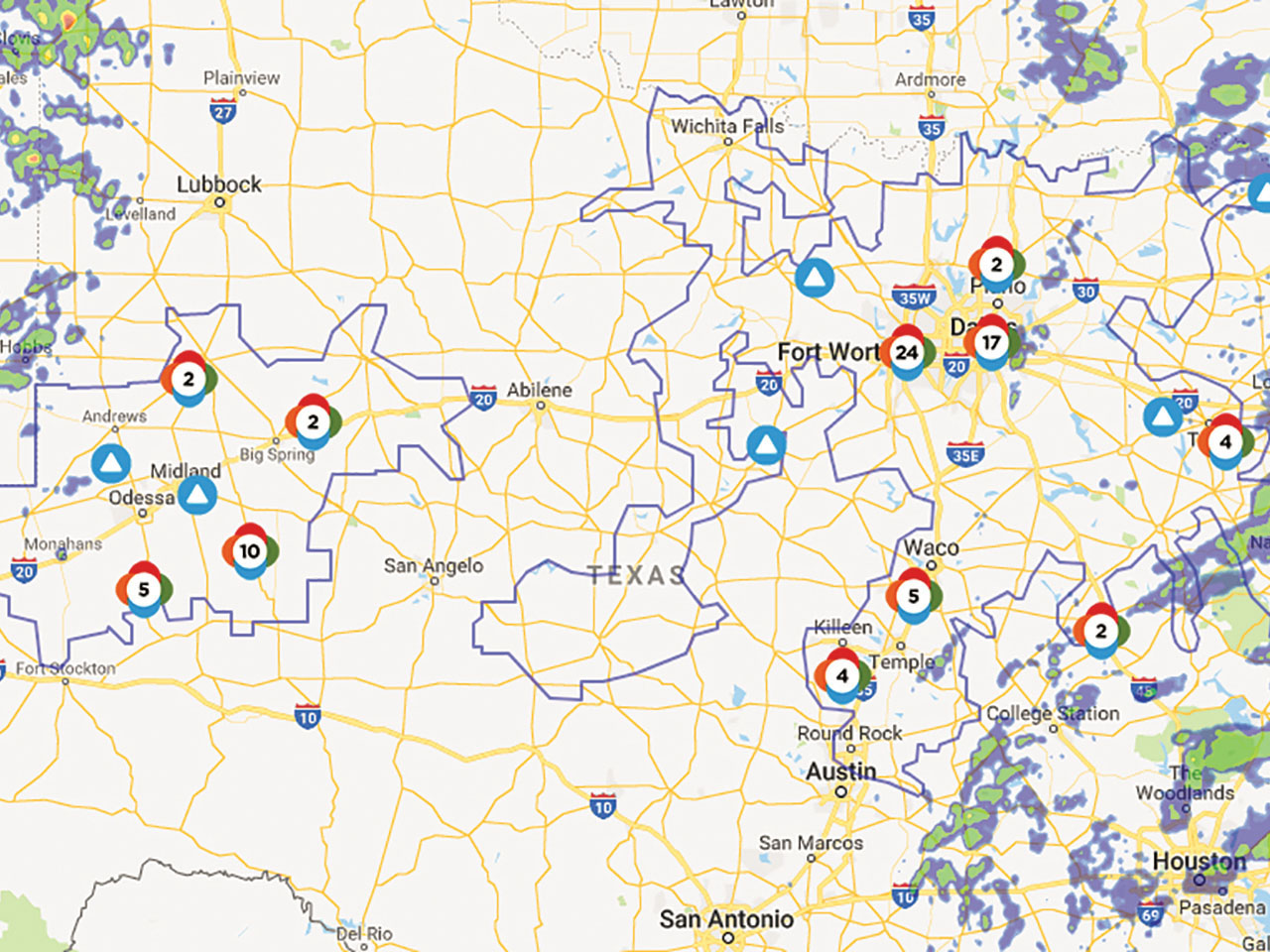 State-of-the-art digital technology allows Oncor to pinpoint outages so power can be restored as quickly as possible.