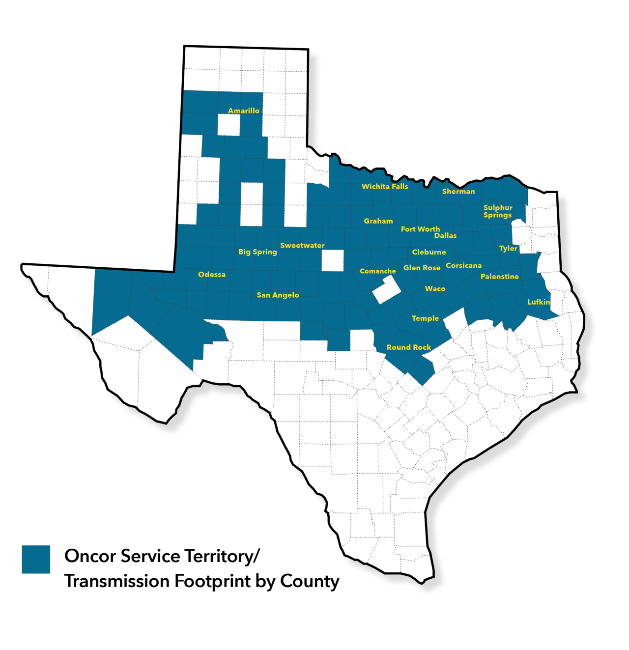 From the heart of north central Texas to the western edge of the state, Oncor delivers reliable energy to diverse communities.